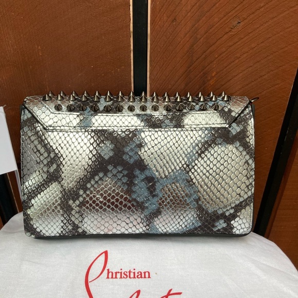 Christian Louboutin Explorafunk wallet on strap python NWT! Women / Men / Unisex - Picture 3 of 12